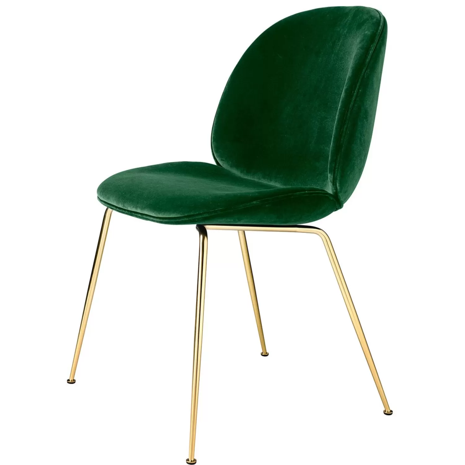 GUBI Beetle Dining Chair, Messing/ Remix 152 | Stühle