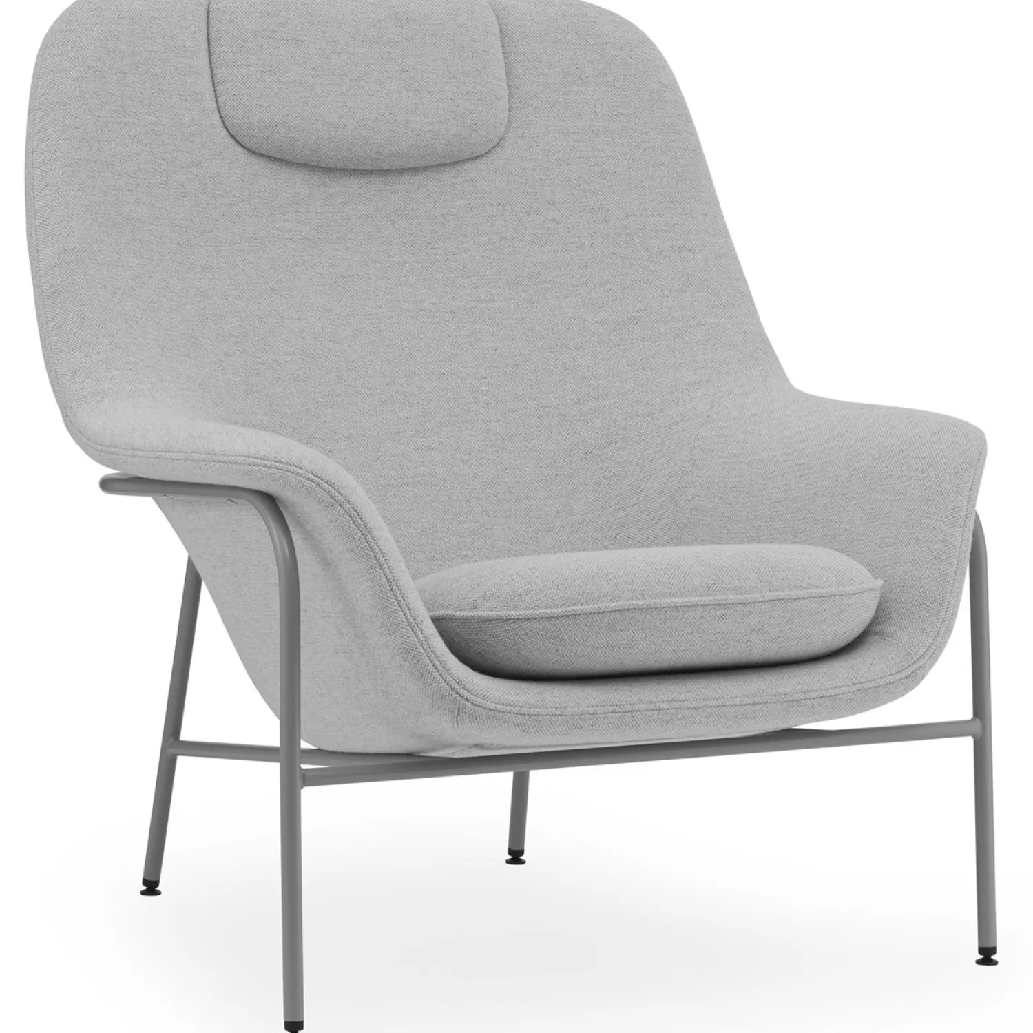 Normann Copenhagen Drape Lounge Chair High W. Headrest Oak Sessel, Schaum | Sessel