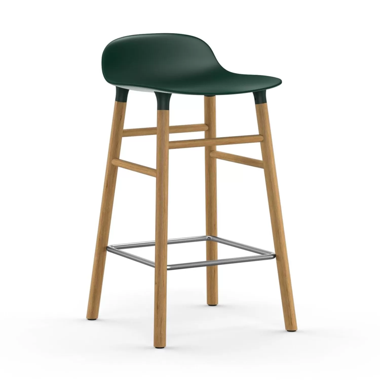 Normann Copenhagen Form Barhocker 65Cm, Weis/Eiche | Barhocker