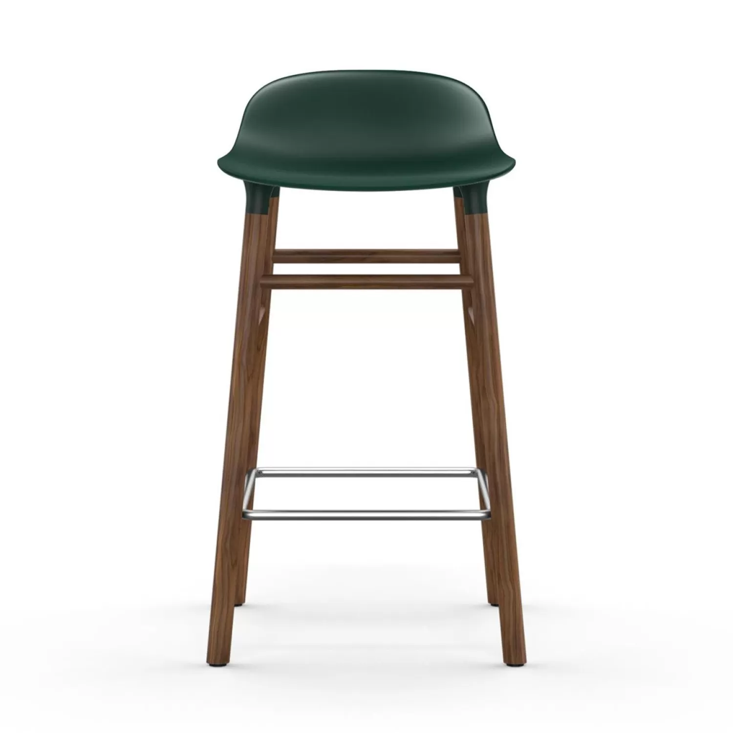 Normann Copenhagen Form Barhocker 65Cm, Weis/Walnuss | Barhocker