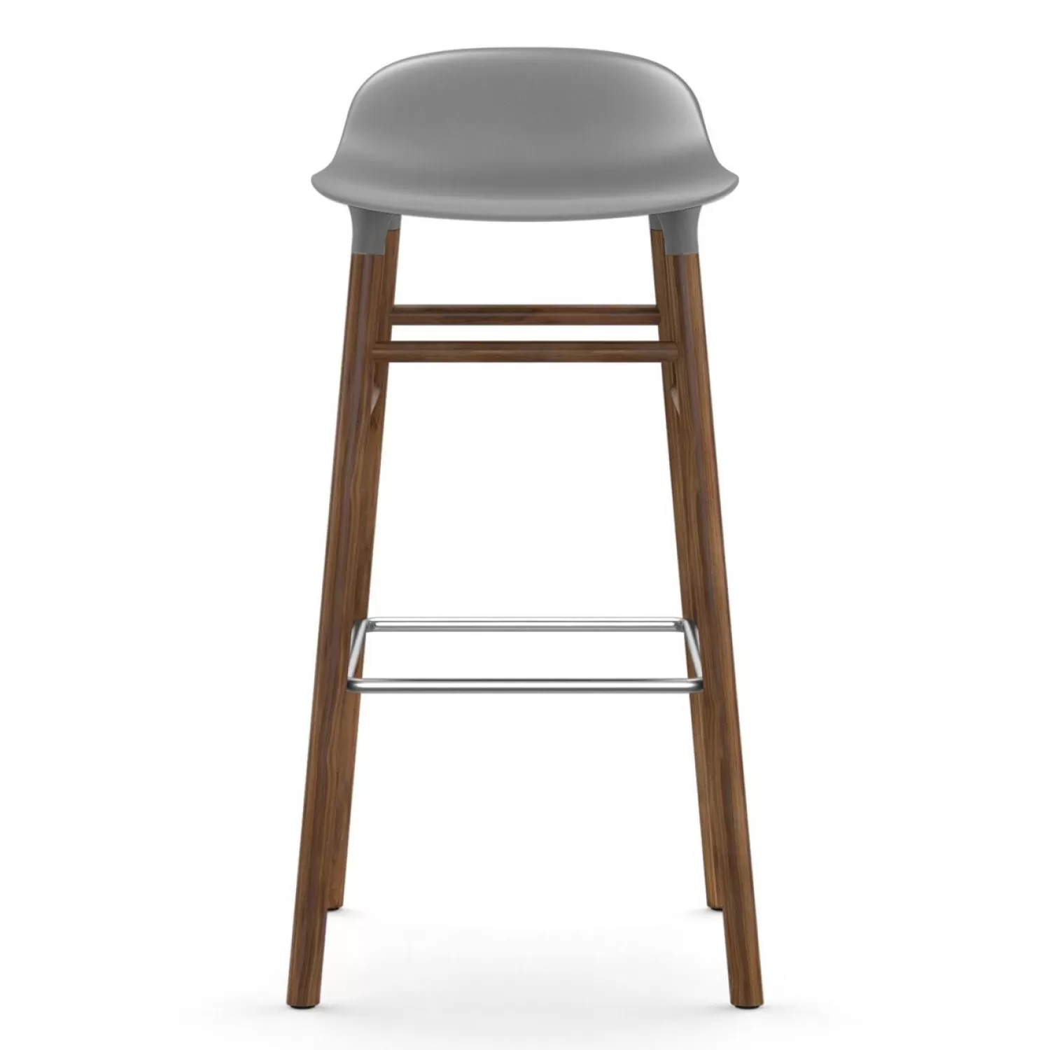 Normann Copenhagen Form Barhocker 65Cm, Weis/Walnuss | Barhocker