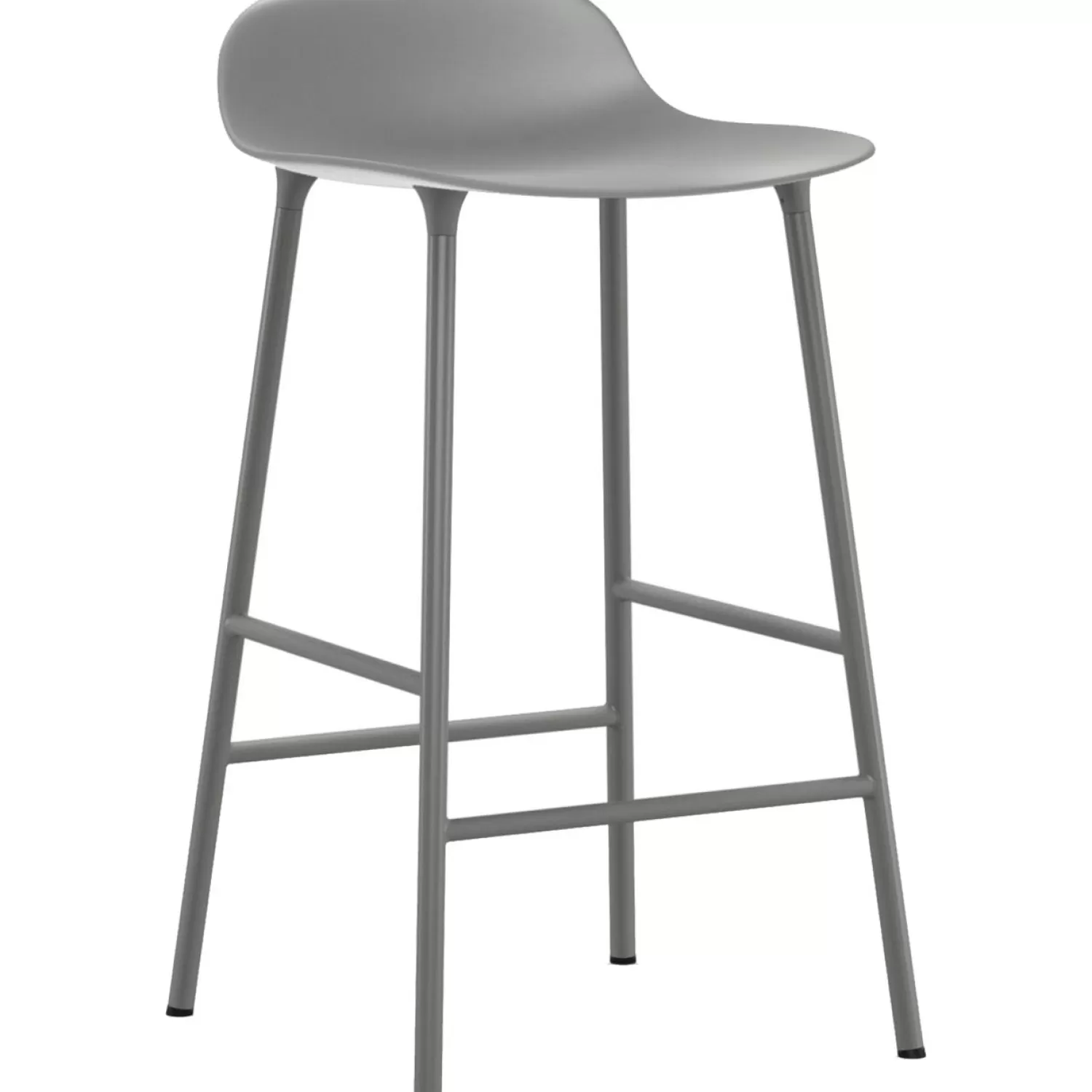 Normann Copenhagen Form Barhocker 75Cm, Weis/Stahl | Barhocker