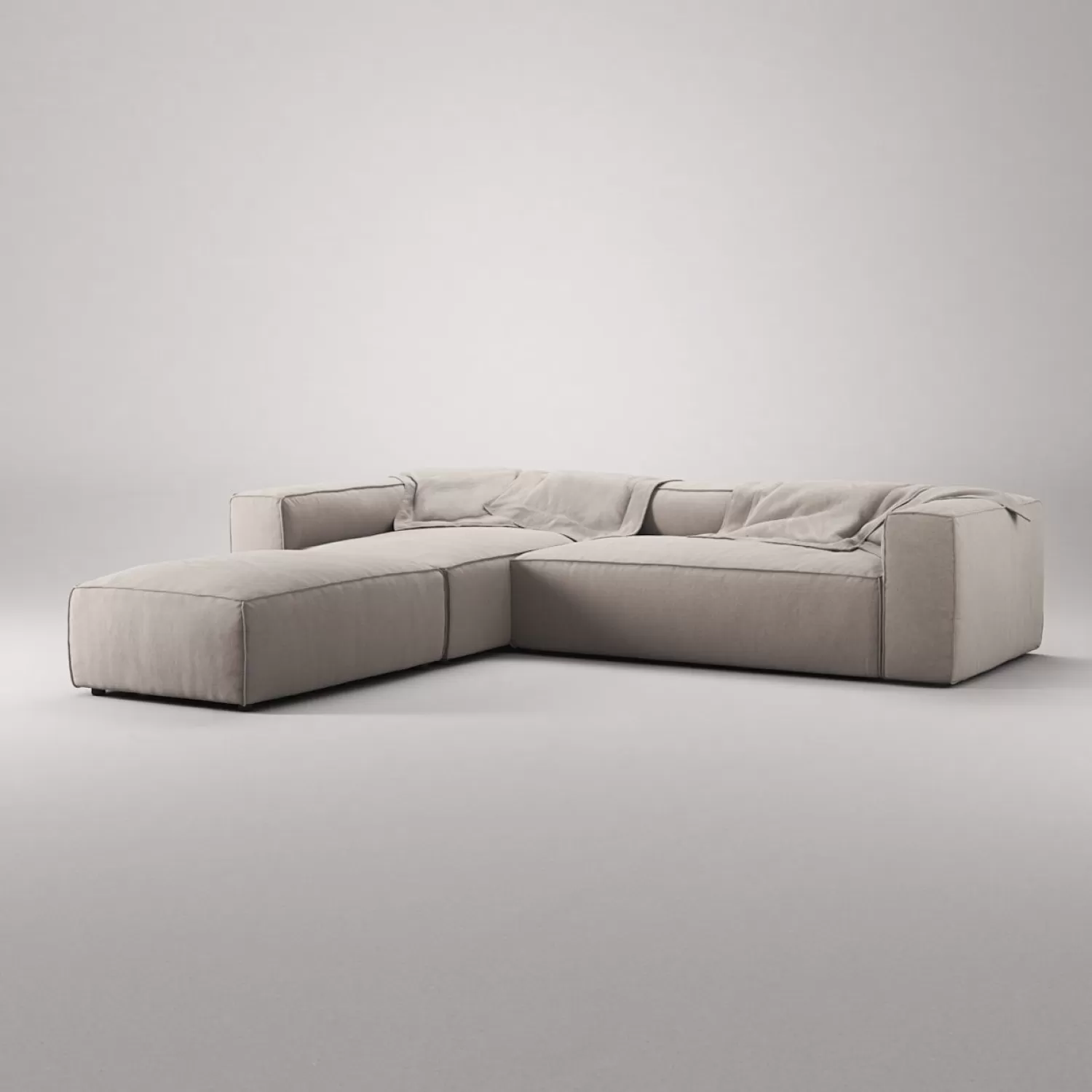 Decotique Grand 4-Sitzer-Sofa Liege Links Offenes Endstuck< Ecksofas