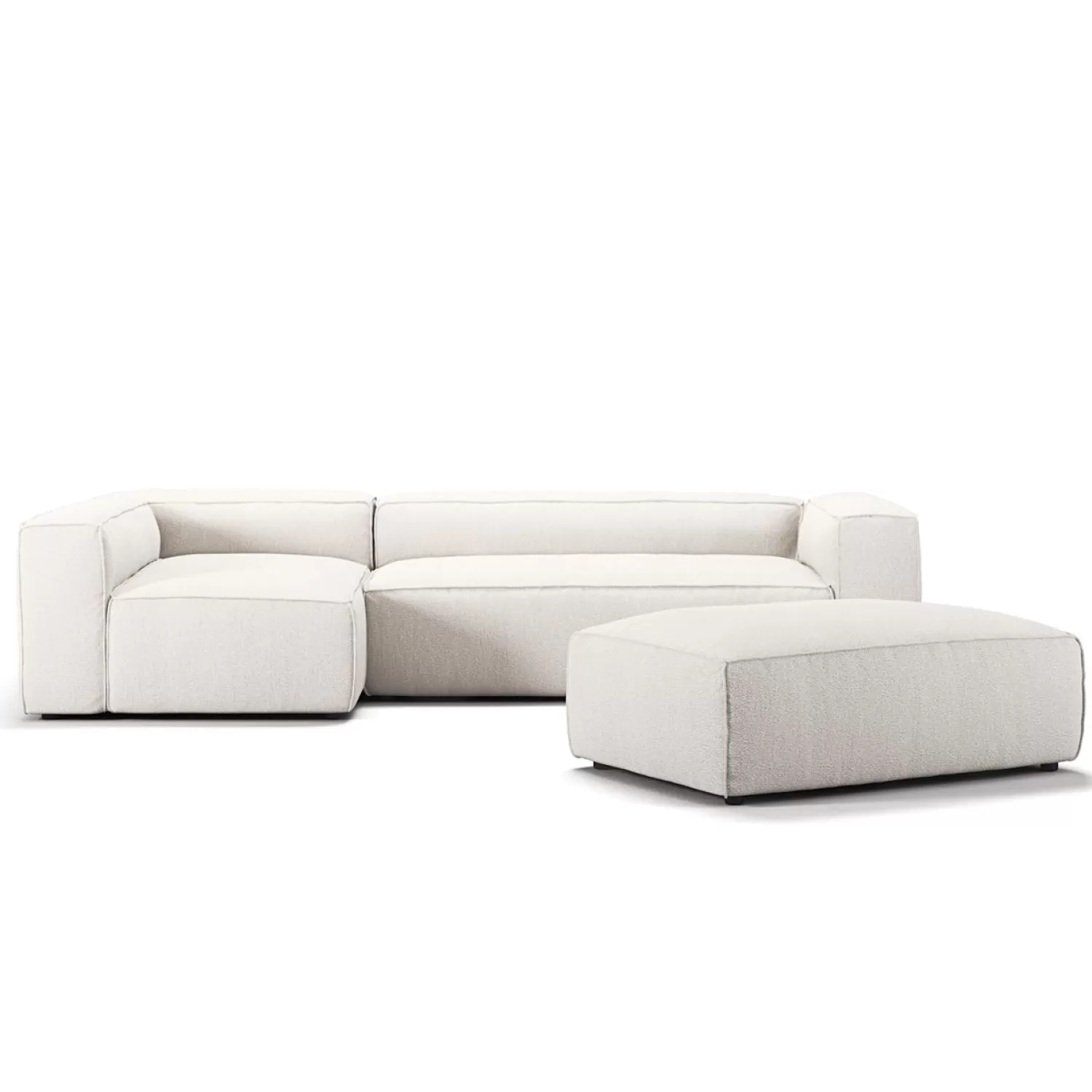 Decotique Grand 4-Sitzer-Sofa Liege Links Offenes Endstuck Mit Fushocker< Ecksofas