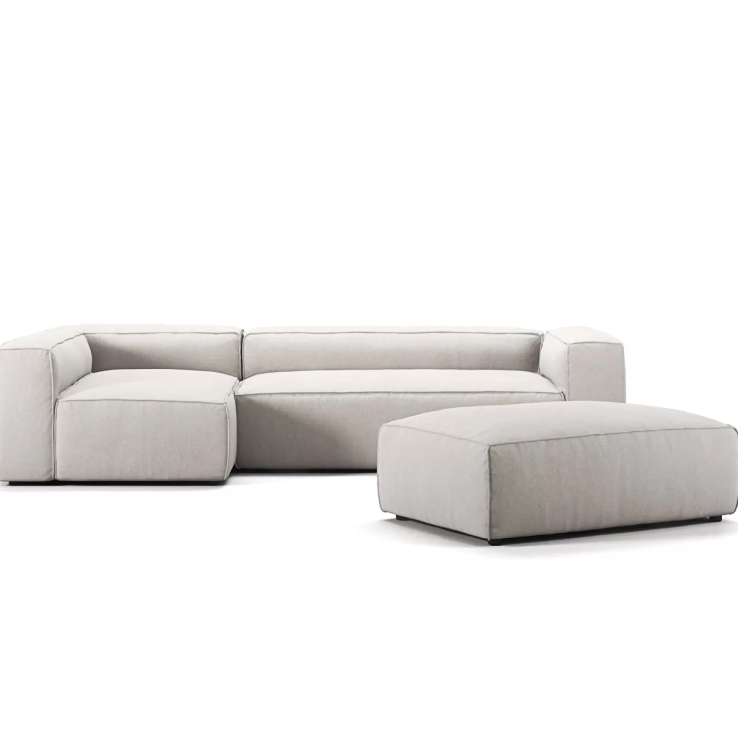 Decotique Grand 4-Sitzer-Sofa Liege Links Offenes Endstuck Mit Fushocker< Ecksofas