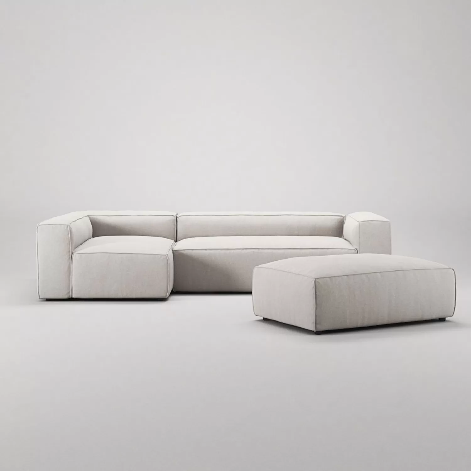 Decotique Grand 4-Sitzer-Sofa Liege Links Offenes Endstuck Mit Fushocker< Ecksofas