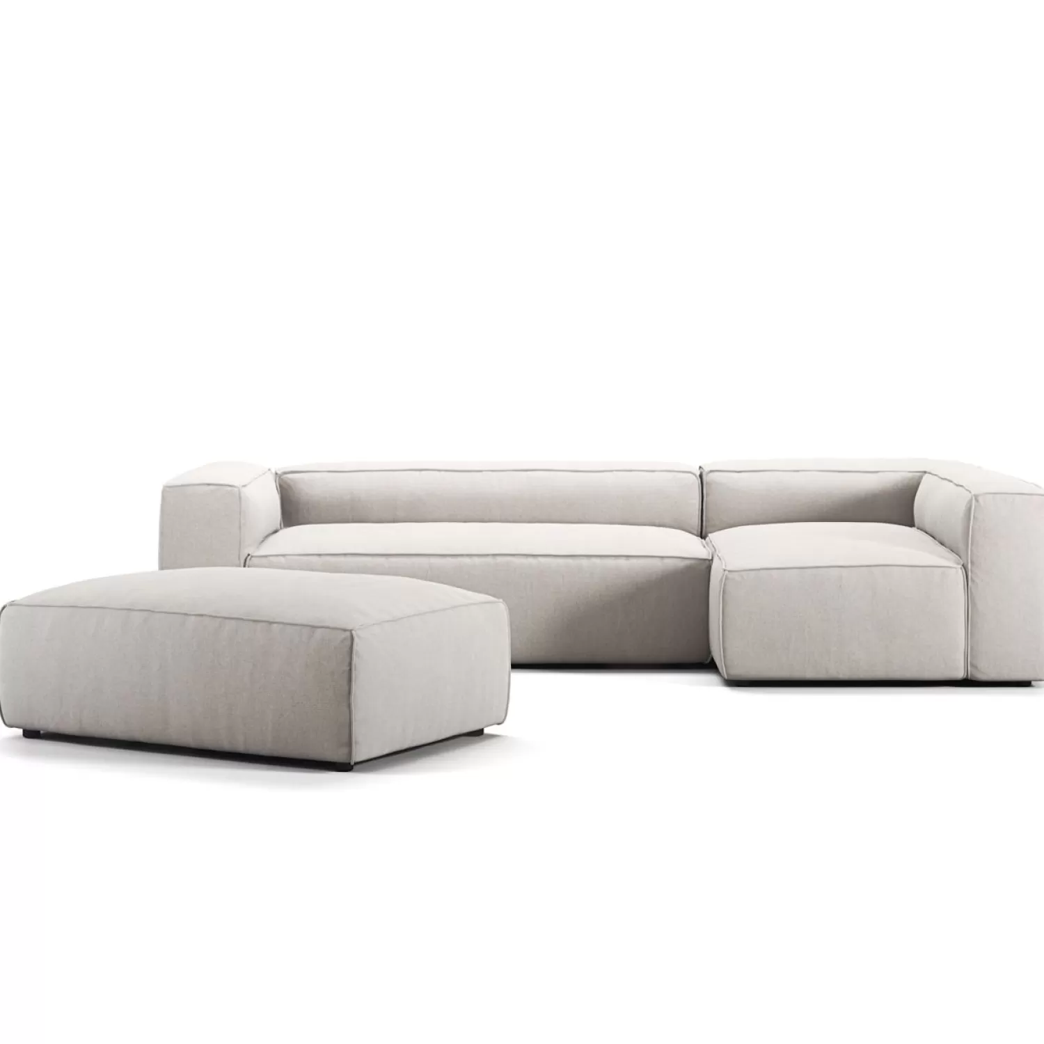 Decotique Grand 4-Sitzer-Sofa Liege Rechts Offenes Endstuck Mit Fushocker< Ecksofas