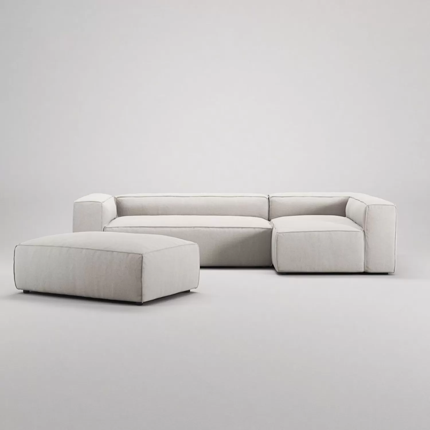 Decotique Grand 4-Sitzer-Sofa Liege Rechts Offenes Endstuck Mit Fushocker< Ecksofas