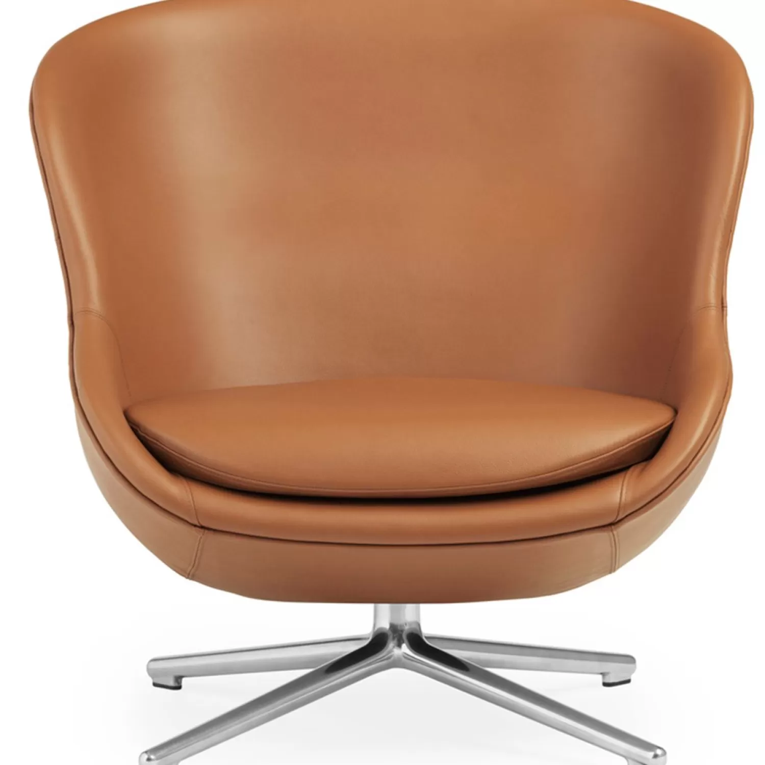 Normann Copenhagen Hyg Sessel Hoch Mit Neigefunktion, Leder / Aluminium | Sessel