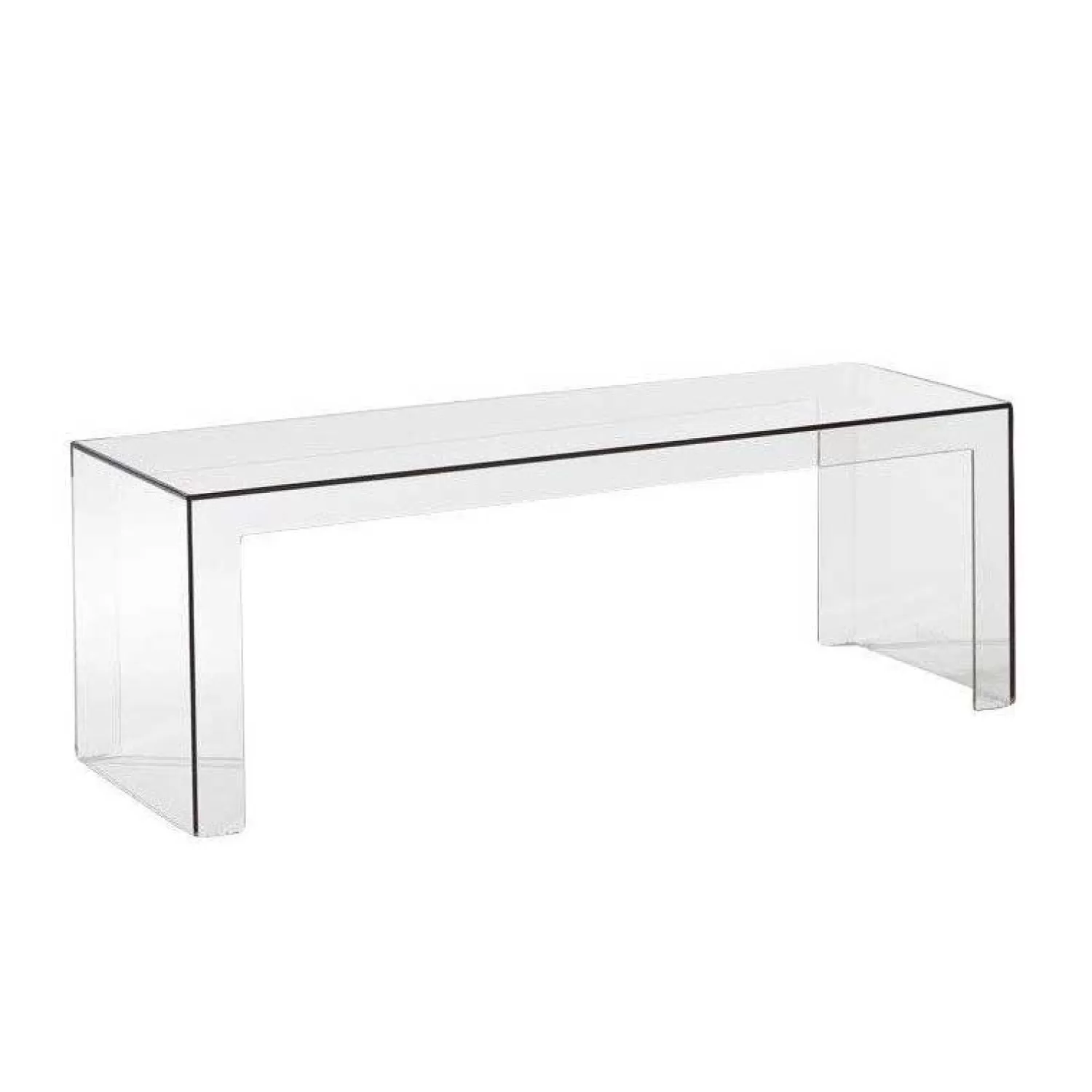 Kartell Invisible Table Beistelltisch, 40X40Cm, Kristall< Couchtische