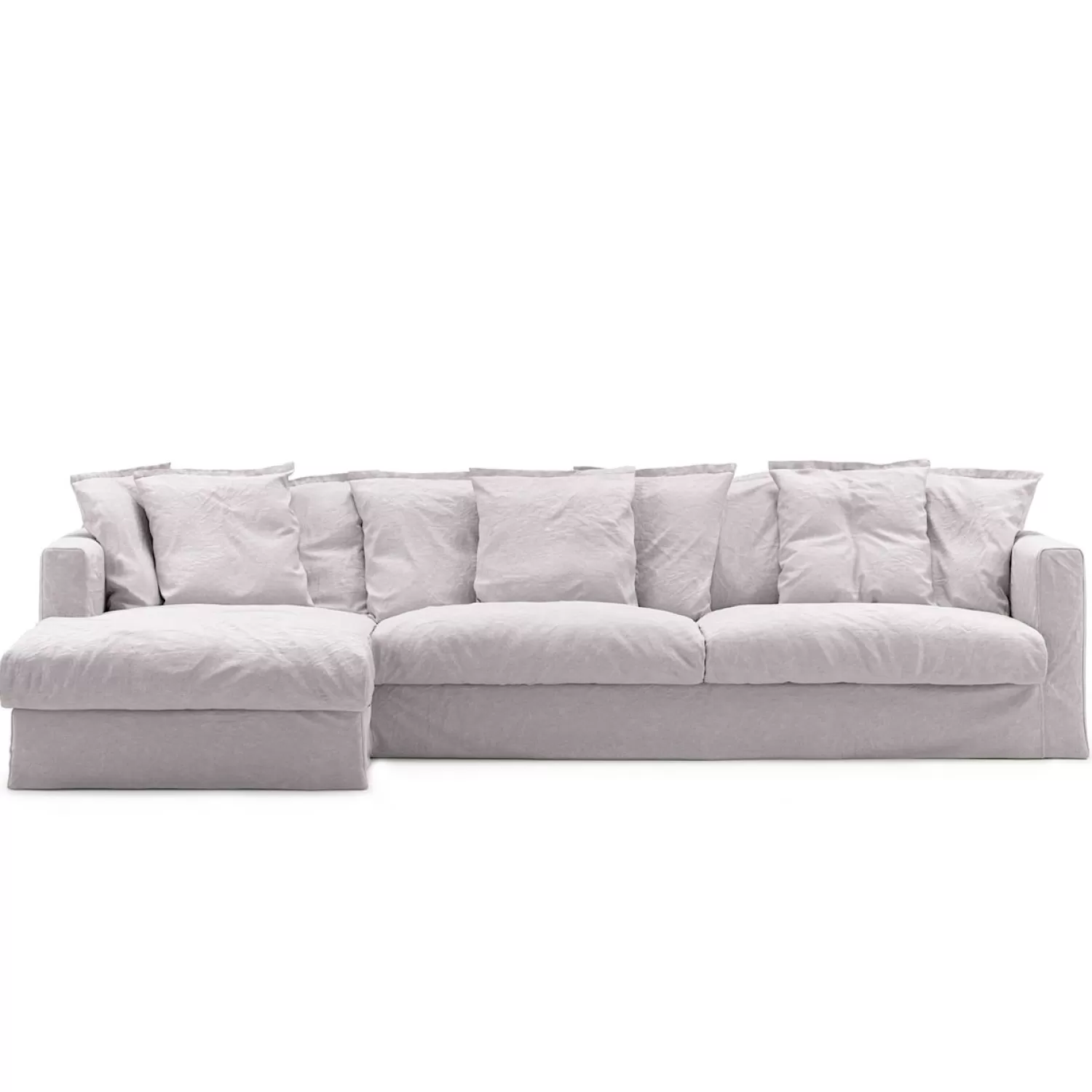 Decotique Le Grand Air 3-Sitzer-Sofa Leinen Liege Links< Ecksofas