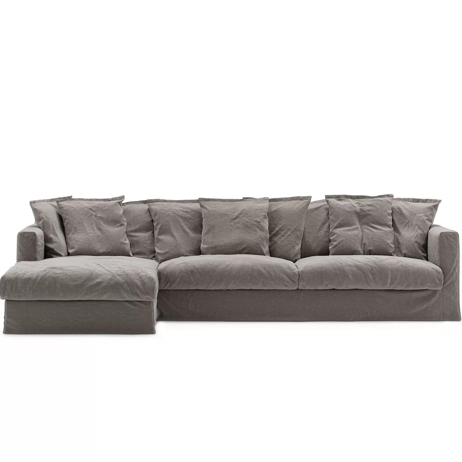 Decotique Le Grand Air 3-Sitzer-Sofa Leinen Liege Links< Ecksofas