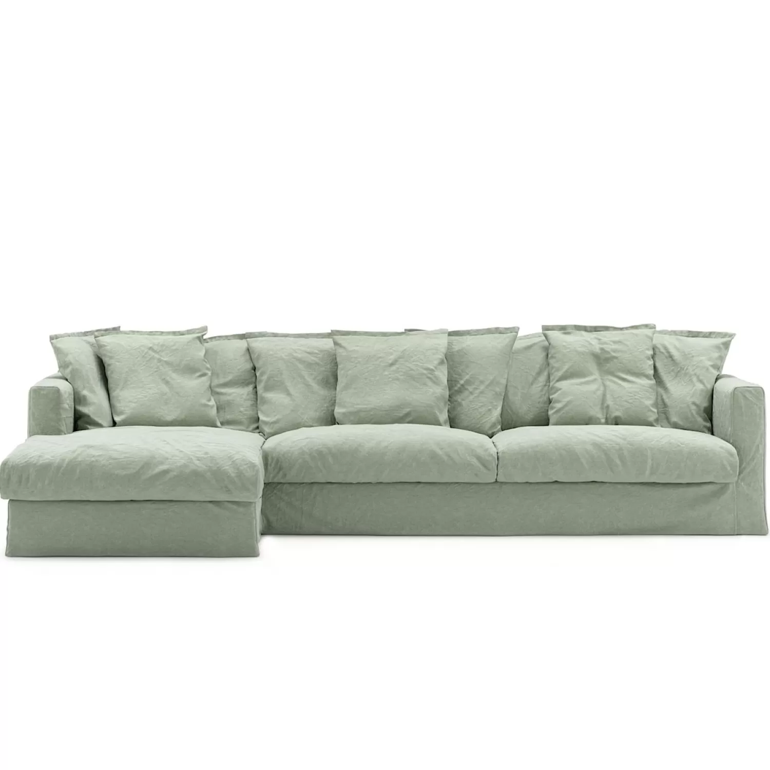 Decotique Le Grand Air 3-Sitzer-Sofa Leinen Liege Links< Ecksofas