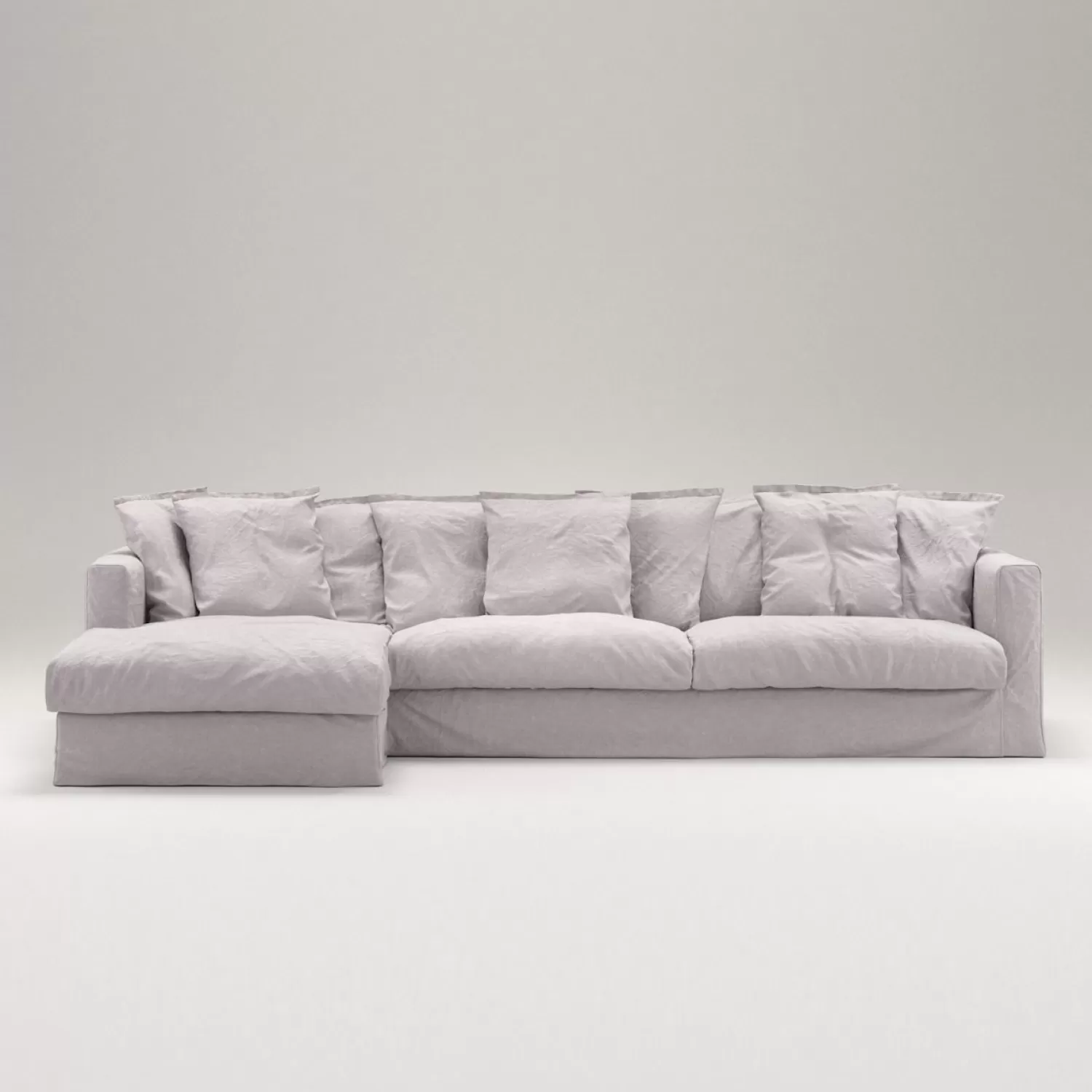 Decotique Le Grand Air 3-Sitzer-Sofa Leinen Liege Links< Ecksofas