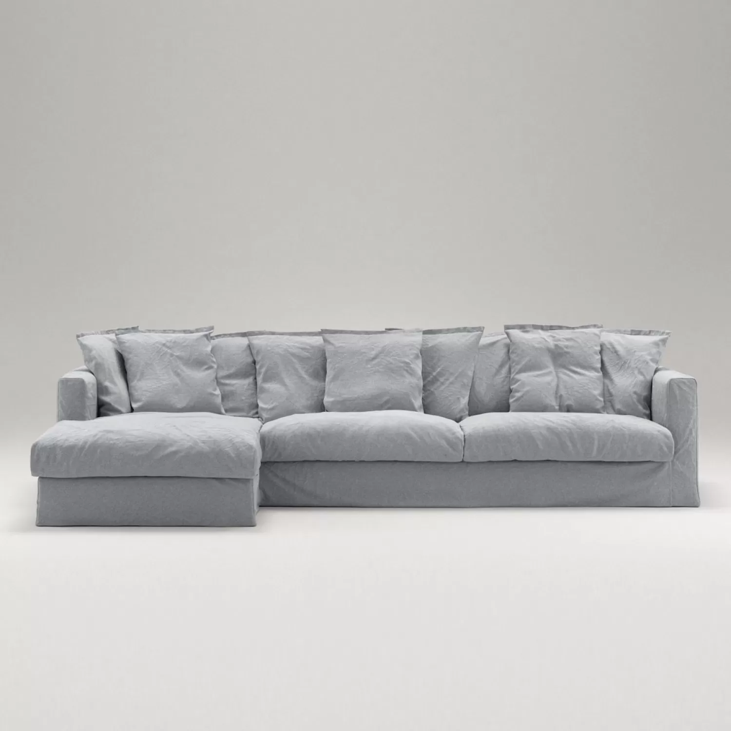 Decotique Le Grand Air 3-Sitzer-Sofa Leinen Liege Links< Ecksofas