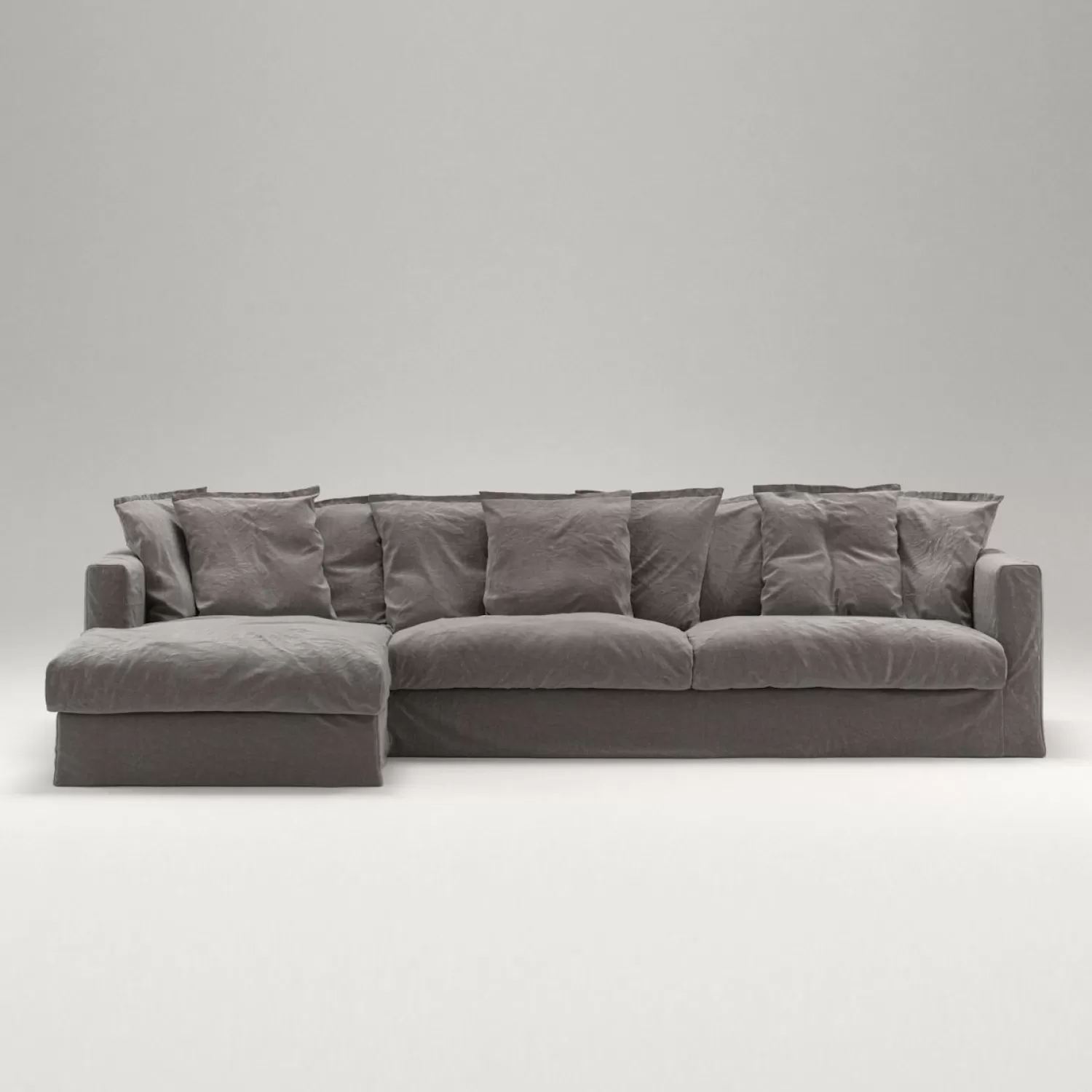 Decotique Le Grand Air 3-Sitzer-Sofa Leinen Liege Links< Ecksofas