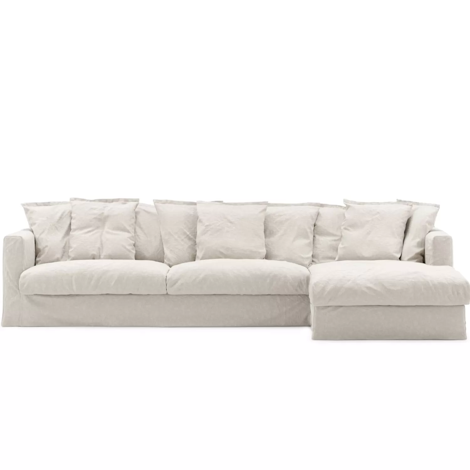 Decotique Le Grand Air 3-Sitzer-Sofa Leinen Liege Rechts< Ecksofas