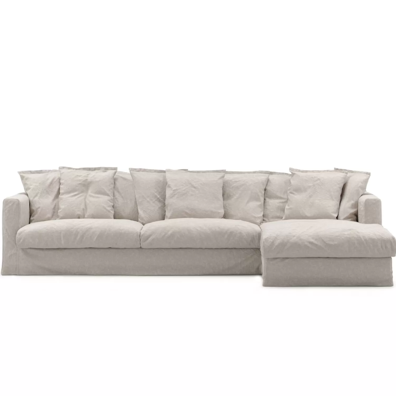 Decotique Le Grand Air 3-Sitzer-Sofa Leinen Liege Rechts< Ecksofas