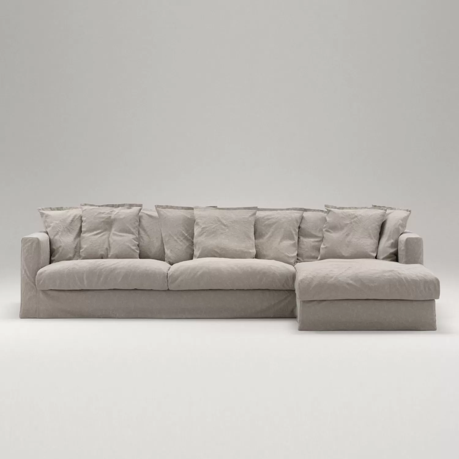 Decotique Le Grand Air 3-Sitzer-Sofa Leinen Liege Rechts< Ecksofas