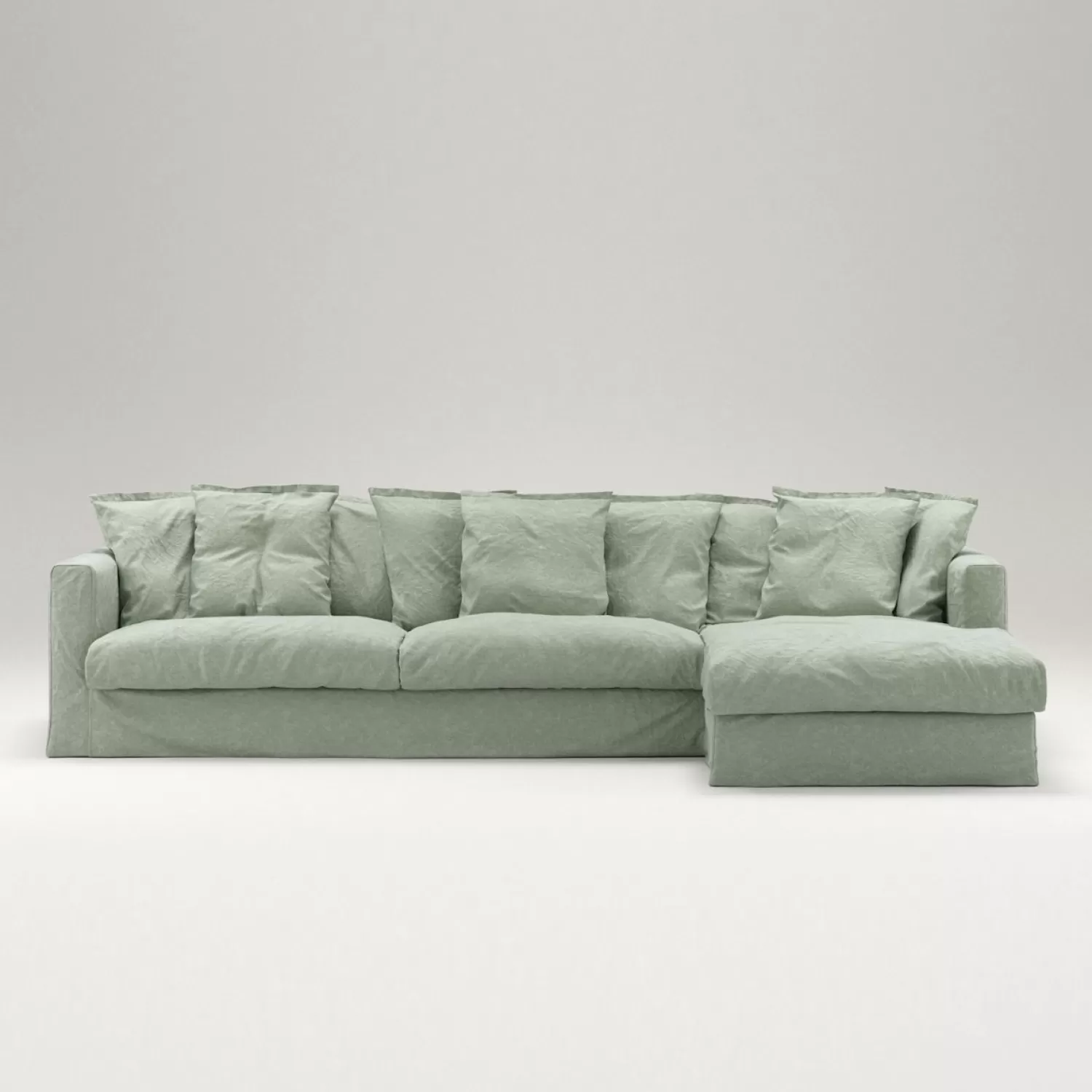 Decotique Le Grand Air 3-Sitzer-Sofa Leinen Liege Rechts< Ecksofas