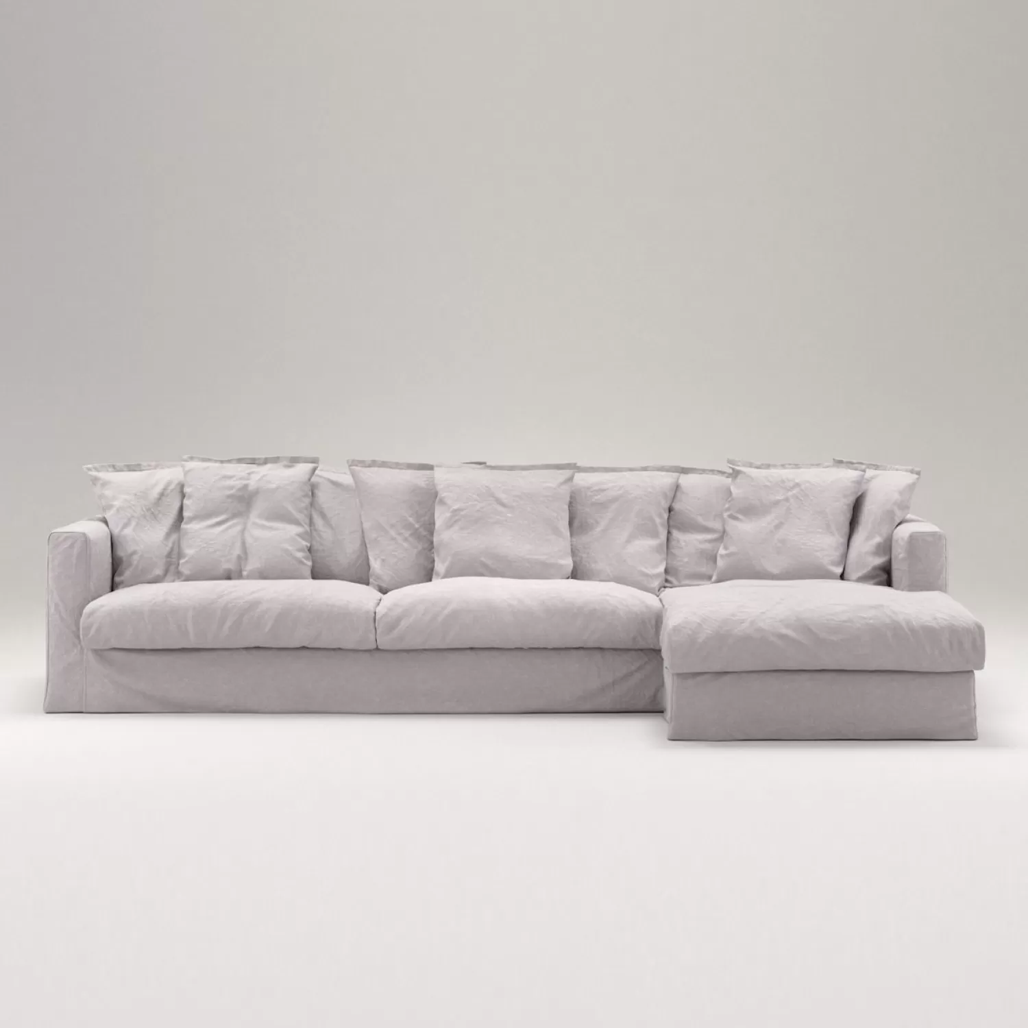 Decotique Le Grand Air 3-Sitzer-Sofa Leinen Liege Rechts< Ecksofas