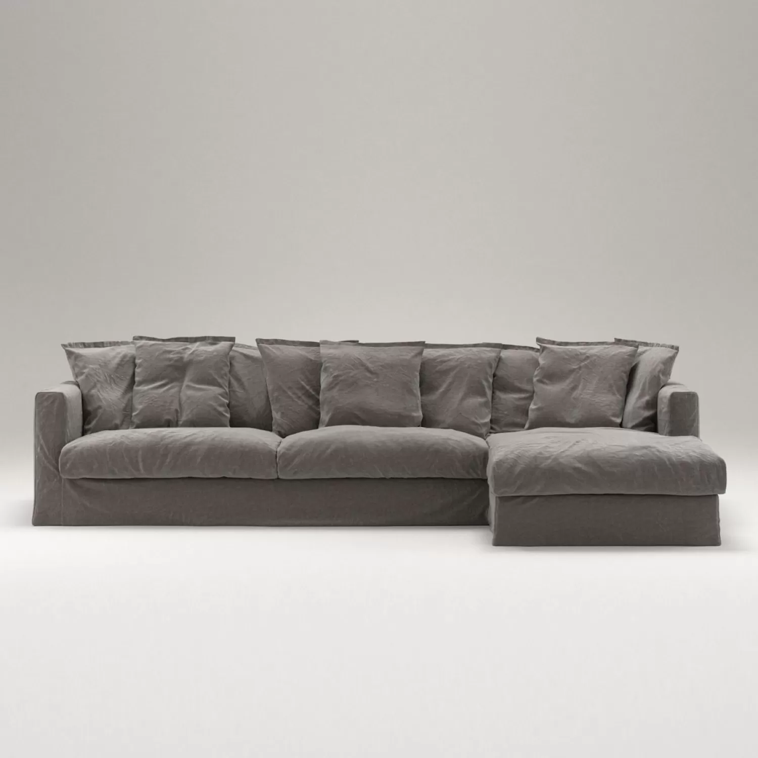 Decotique Le Grand Air 3-Sitzer-Sofa Leinen Liege Rechts< Ecksofas