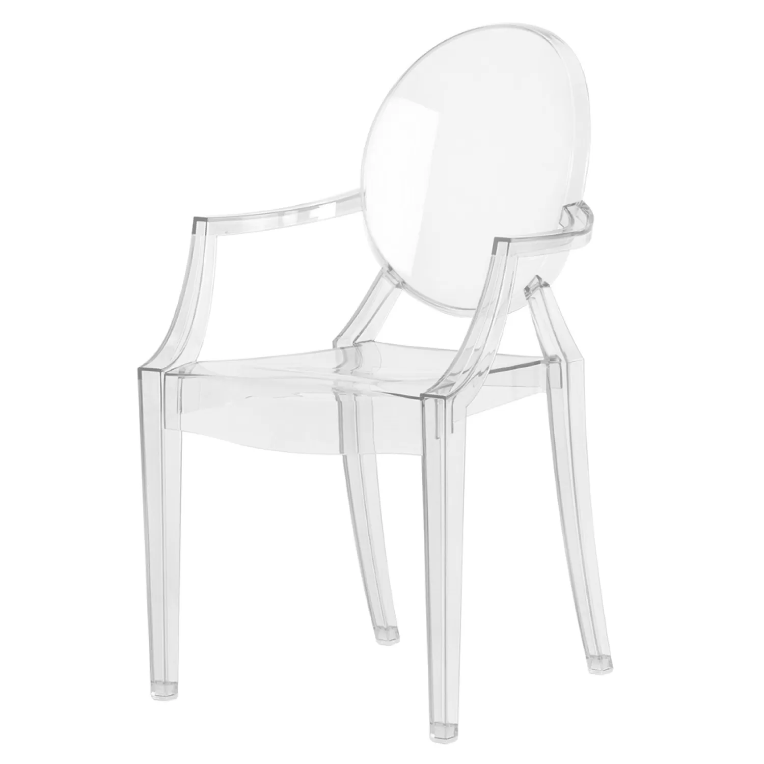 Kartell Lou Lou Ghost Stuhl Baby, Kristall | Stühle