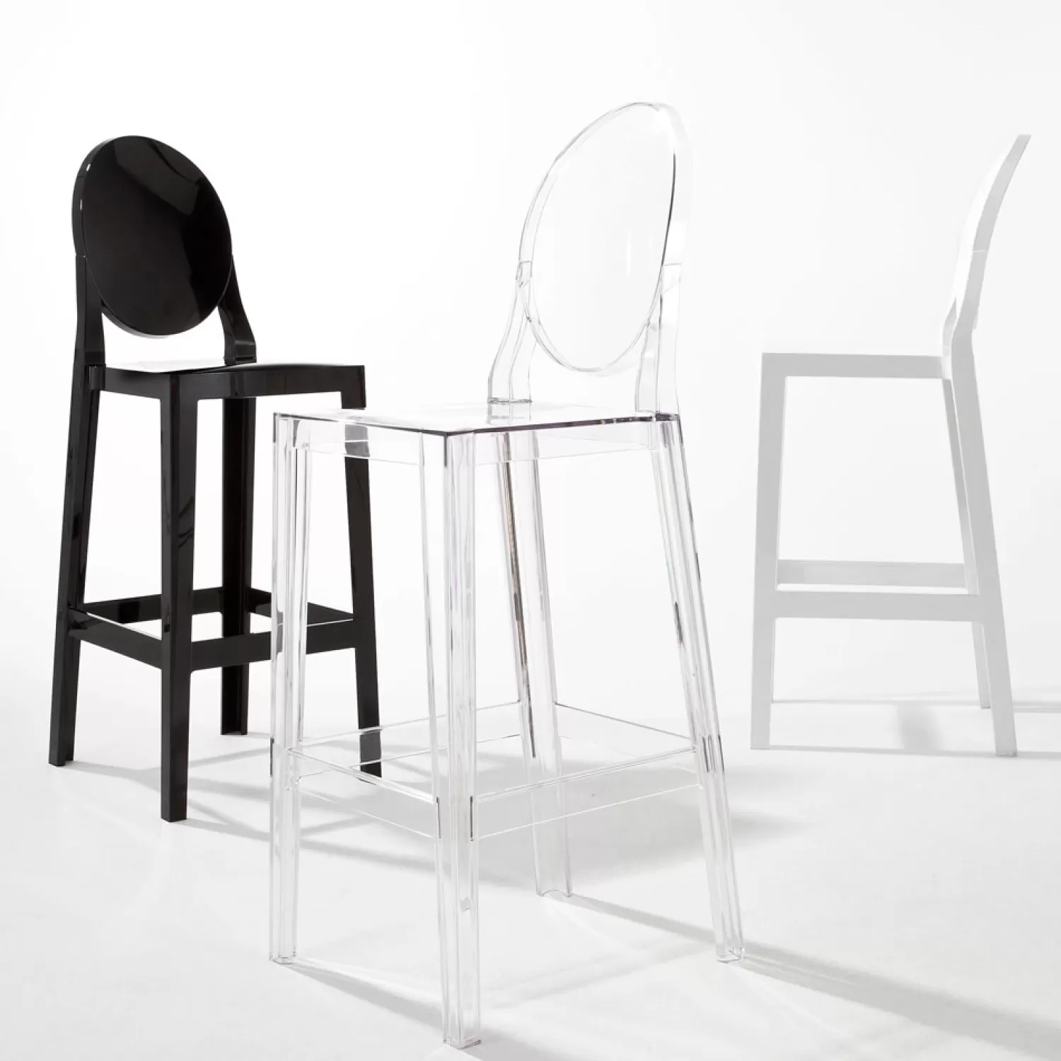 Kartell One More Please Hocker, Kristall | Barhocker