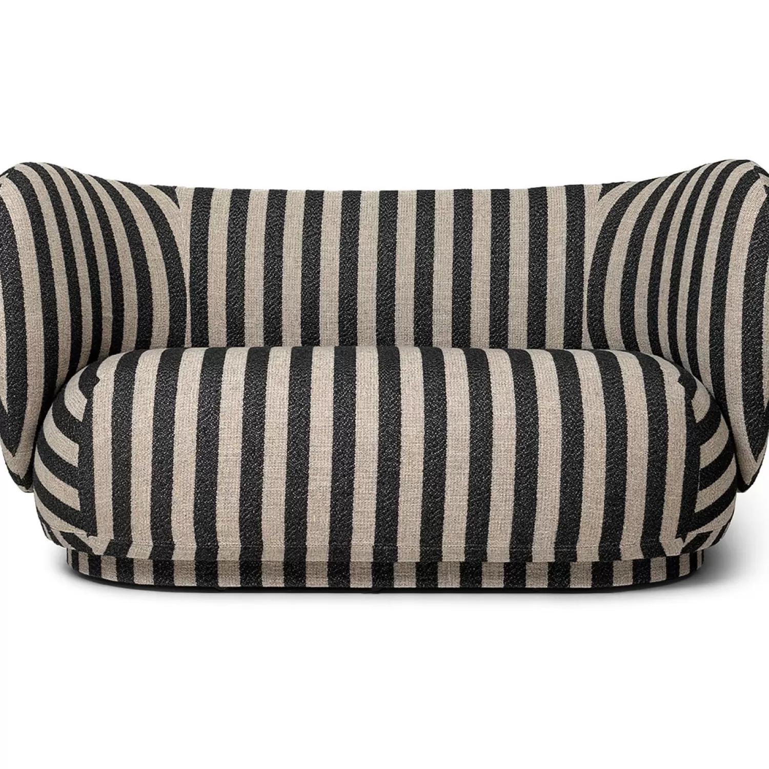 Ferm Living Rico 2-Seater Louisiana - Sand/Black< Sofas, 2-Sitzer