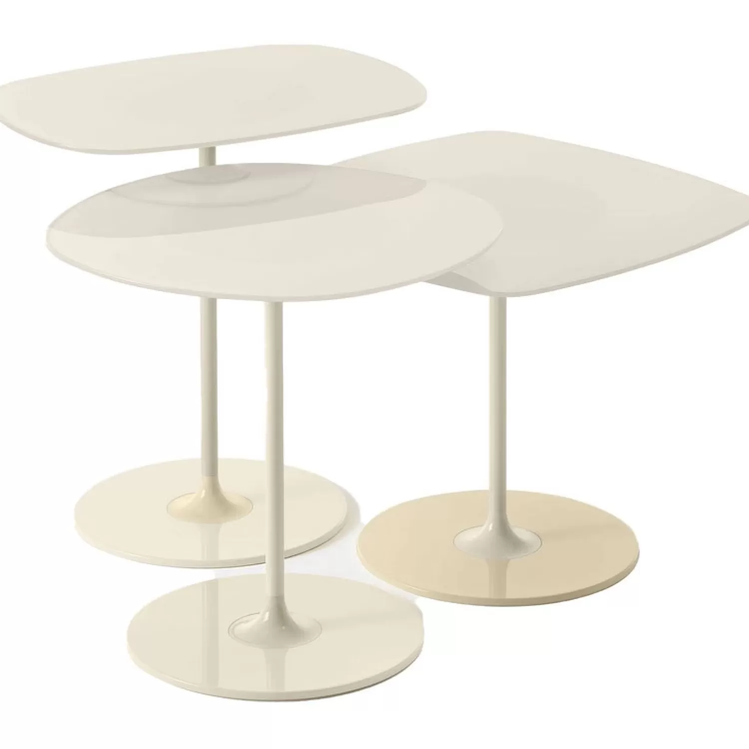 Kartell Thierry Kaffeetische 3-Er Set< Beistell- & Ablagetische