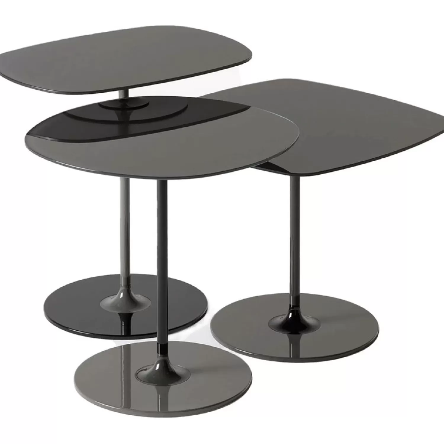 Kartell Thierry Kaffeetische 3-Er Set< Beistell- & Ablagetische