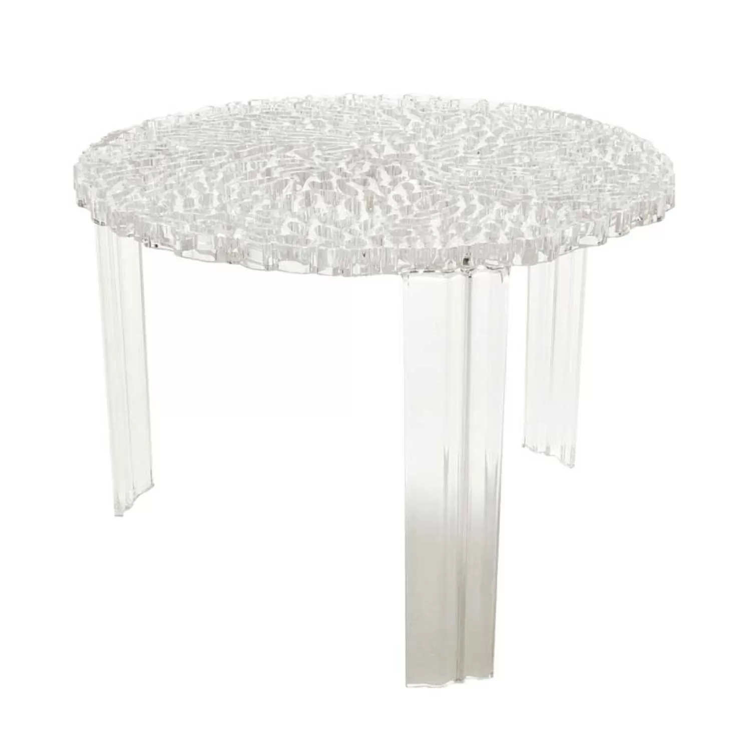 Kartell T-Table Seitentisch, Kristall< Beistell- & Ablagetische