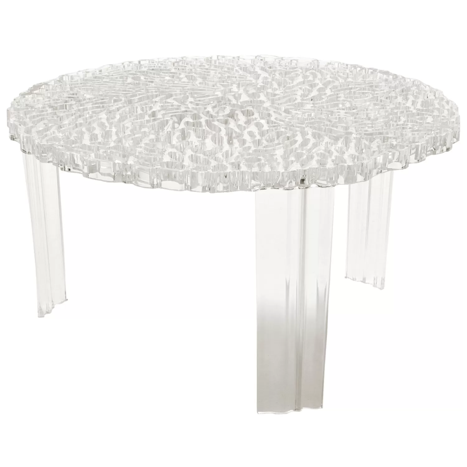 Kartell T-Table Seitentisch, Kristall Klein< Beistell- & Ablagetische