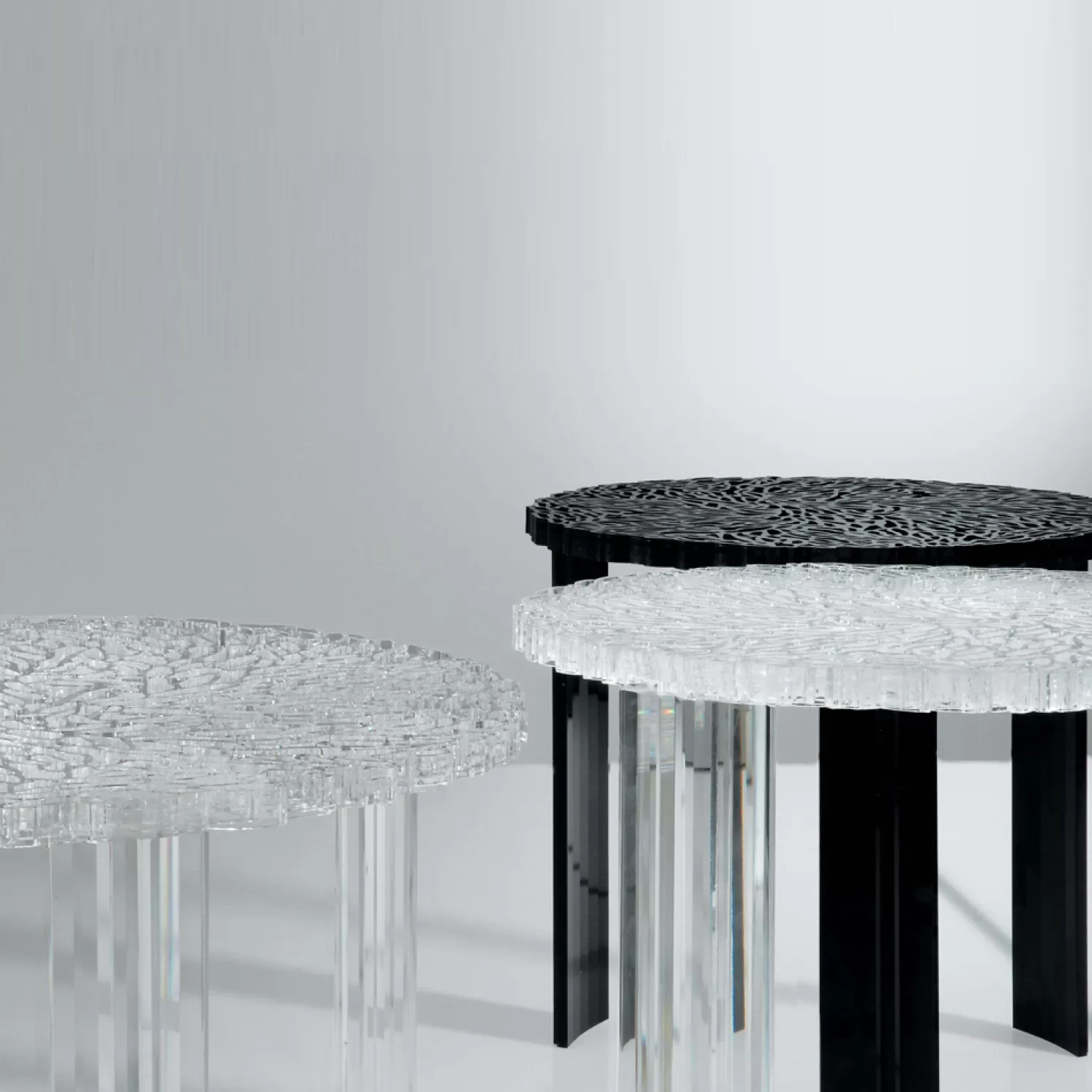 Kartell T-Table Seitentisch, Kristall Klein< Beistell- & Ablagetische